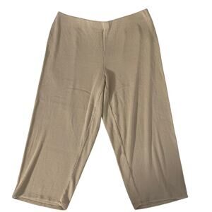 Eileen Fisher Petite Ribbed capri pants PL‎
